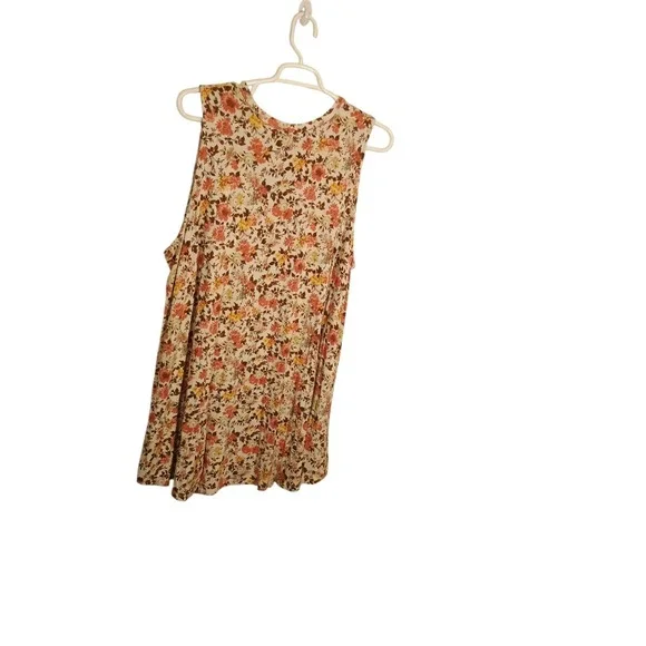 Lane Bryant Womens Floral Sleeveless Flowy Swing Tank Dress Hi-Lo Hem Size 26/28 - Picture 3 of 8